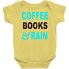 coffee books and rain Baby Bodysuit