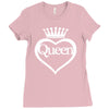 funny  queen of everything gift bride honeymoon hen night fashion fema Ladies Fitted T-Shirt