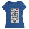 rude remote control, ideal funny birthday gift or present Women's Triblend Scoop T-shirt