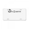 peace on earth License Plate