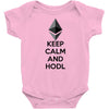 Keep Calm And Hodl Ethereum Baby Onesie