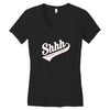 shhh nobody cares Women's V-Neck T-Shirt