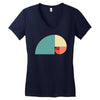 fibonacci golden ratio colorful Women's V-Neck T-Shirt