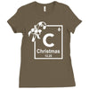 christmas periodic table of elements Ladies Fitted T-Shirt