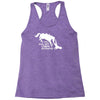 i do all my own stunts horse Racerback Tank
