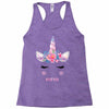 birthday unicorn family series mom Racerback Tank