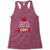 frisk cop leo police wife Racerback Tank