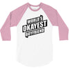 worlds okayest boyfriend 3/4 Sleeve Shirt