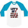 star spangled hammered 3/4 Sleeve Shirt