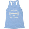 clever gym pun Racerback Tank