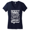 This Girl Is Taken By A Super Sexy January Boyfriend Women's V-Neck T-Shirt