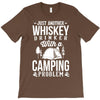 love whiskey and camping! T-Shirt