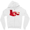 red skinhead bovver boots ideal birthday gift or present Zipper Hoodie