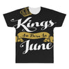 kings are born in june All Over Men's T-shirt