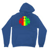 rasta skull and crossbones Unisex Hoodie