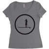 woman single Women's Triblend Scoop T-shirt