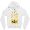 deformed jesus Zipper Hoodie