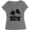 born to run Women's Triblend Scoop T-shirt