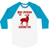 deer hunter body piercing by remington black tee shotgun rifle hunting 3/4 Sleeve Shirt