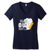 Butt Out Lung Cancer Awareness Women's V-Neck T-Shirt