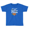 all i want for christmas is pizza Toddler T-shirt