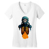 space skull Women's V-Neck T-Shirt
