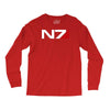 mass effect n7 logo Long Sleeve Shirts