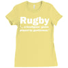 rugby a hooligans game Ladies Fitted T-Shirt