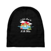 a turtle made it to the water Baby Beanies