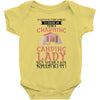 camping lady Baby Bodysuit