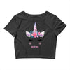 birthday unicorn family series mom Crop Top