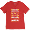Never Underestimate The Strength Of A Childhood Cancer Warrior V-Neck Tee