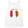 what up dog ketchup hot dog Tank Top