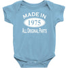 made in 1975 mens 40th birthday Baby Onesie