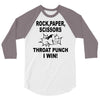 throat punch i win 3/4 Sleeve Shirt