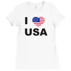 i love usa Ladies Fitted T-Shirt