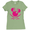minnie mouse pirate Ladies Fitted T-Shirt