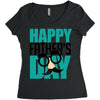 happy father&rsquo;s day 3 Women's Triblend Scoop T-shirt