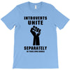introverts unite separately in your own homes black T-Shirt