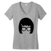 girl Women's V-Neck T-Shirt