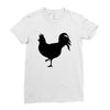 Chicken and Little Chick Ladies Fitted T-Shirt