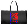 melanoma skin cancer survivor shirt blac Weekender Totes