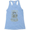 be aware of the spy crowave Racerback Tank