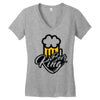 beer king Women's V-Neck T-Shirt