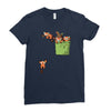pocket red pandas Ladies Fitted T-Shirt