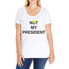 Not My President Ladies Curvy T-Shirt