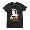 gay pride f#ck younicorn funny rude unicorn Ladies Fitted T-Shirt