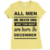 all men are created equal december Ladies Fitted T-Shirt