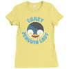 crazy penguin lady Ladies Fitted T-Shirt