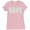 nope (2) Ladies Fitted T-Shirt